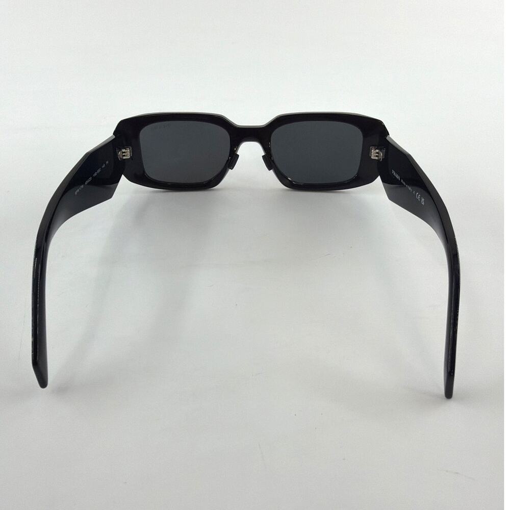 Prada Black Slate Gray Lenses Symbole Sunglasses - Picture 8 of 11